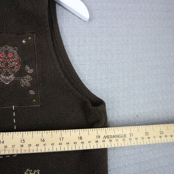 Northern Reflections Winter Embroidered Fleece Vest Medium - Picture 5 of 7